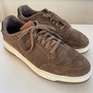 VINCE Mason Suede Retro Low-top Sneakers Light Brown Leather Lace-Up 10.5